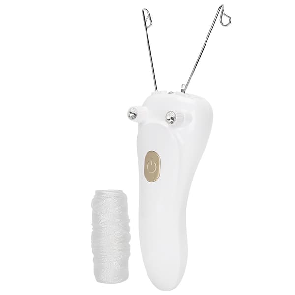Elektrisk tråd-epilator hårfjerner USB-opladning bomuldstråd-epilator (vært bomuldstråd USB-kabel) (guld)