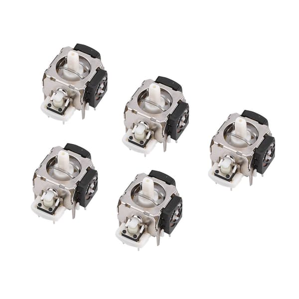 5 sæt ABS analog stick 3D joystick reparationsdele til Xbox 360 trådløs controller 2,6x2,4x2,1 cm