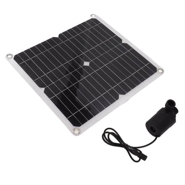 50W Solcellspumpsats 22W Fontänpump med Batterilåda Timer DC12V