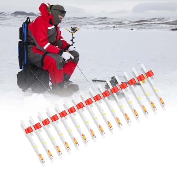 Kompakt isfiskestangspids 15-pak - Robuste 70 mm reserve-topender til vinterfiskeudstyr