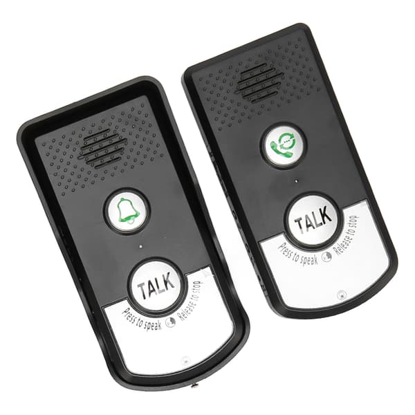 Trådlös dörrklocka Vattentät Lång räckvidd Tydlig röst 2-vägs intercom Hemdörrklocka