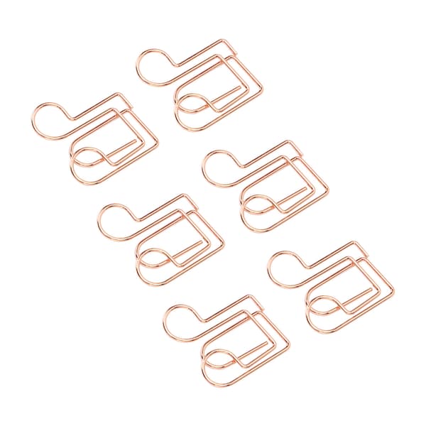 100 stk. papirclips, multifunktionelle, innovative, søde former, rustfri galvaniserede metalclips til dokumentklassificering