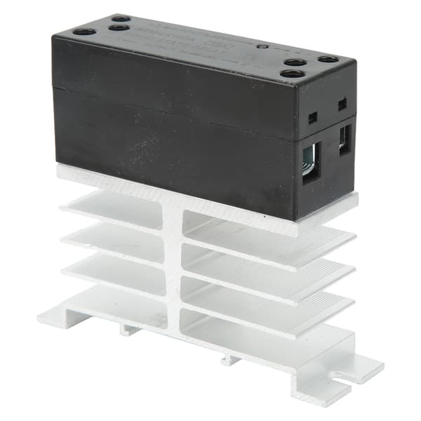 Solid State Relæ 10A m/ køleplade, SSR Modul 3-32VDC ind, 24-480VAC ud