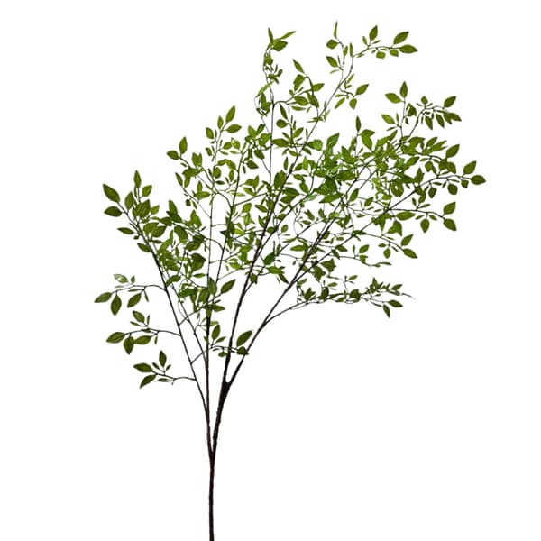 Konstgjord grön Nandina simulerad växtgren heminredning