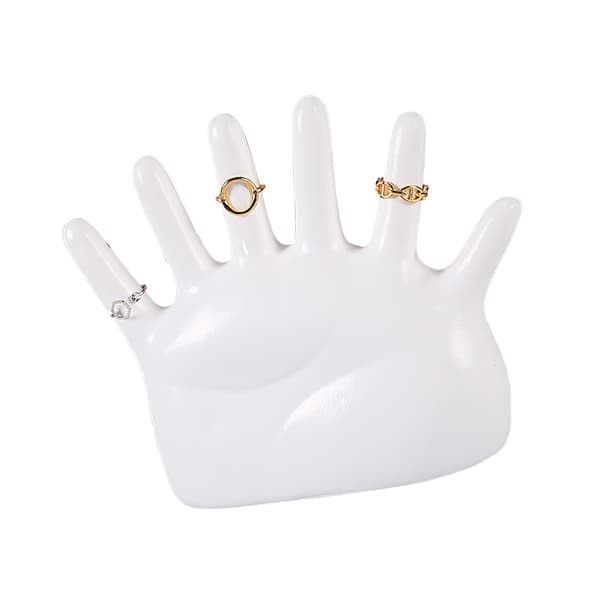 Vitt smyckesställ för armband och klockor