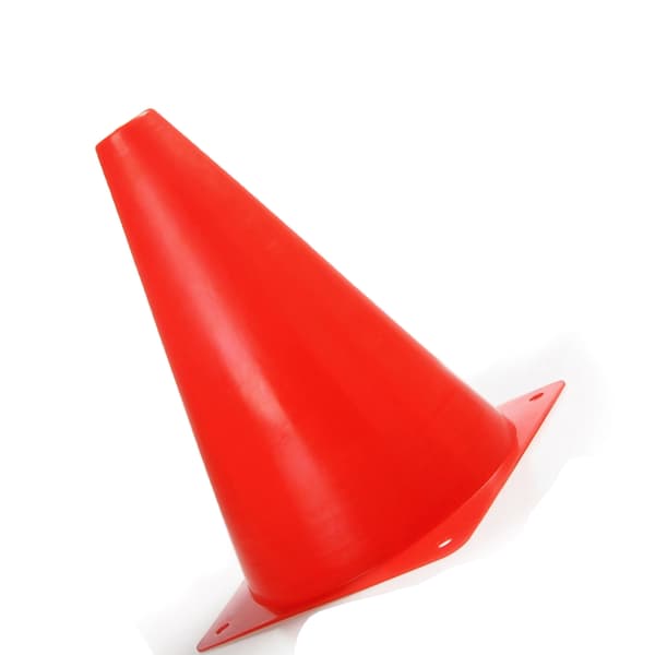 Röda fotbollskoner för snabbhetsövningar, smidighetsmarkörer för plansträning, 10-pack, 18 cm träningsutrustning