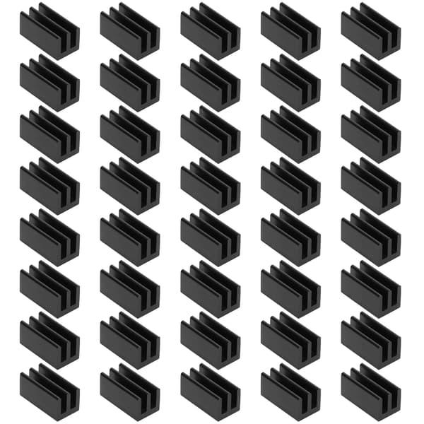 40 st kylflänsar i aluminium för PCB-chip 8,5x8x16mm