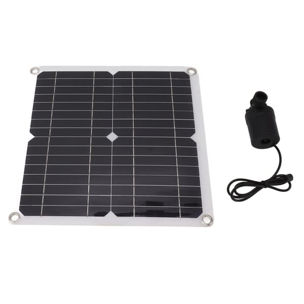 50W Solcellspumpsats 22W Fontänpump med Batterilåda Timer DC12V