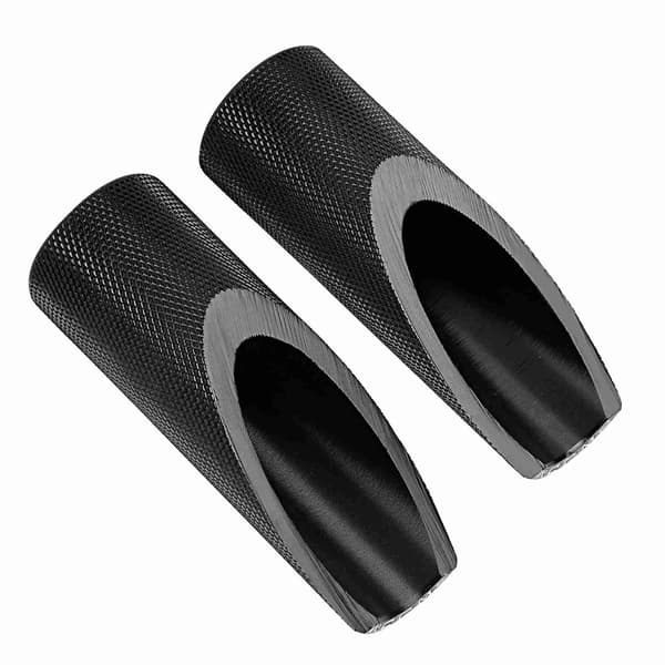 2 stk. fodhvilere til motorcykel i aluminiumslegering (sort)
