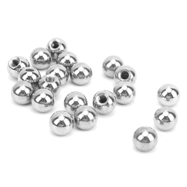 20 STK M4 Kugleled i rustfrit stål til boring og trimning af perler til 3D-printer magnetiske monteringer