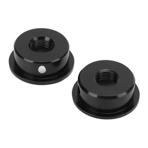 2 STK TL Basguitar Udgangsstikplade Rund Metal Electrosocket med Fastgørelsesskruer Sort