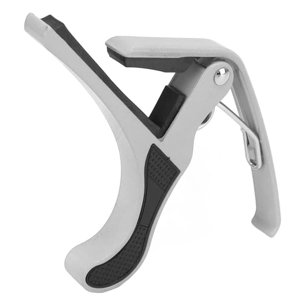Alloy Quick Clip Gitarr Capo Set med 2 Plektrum för Elektrisk Akustisk Ukulele Banjo Mandolin Silver