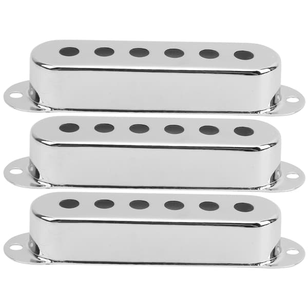 3 st Enkel Pickguard Mässing 48mm 50mm 52mm Elgitarrtillbehör för ST SQ Silver