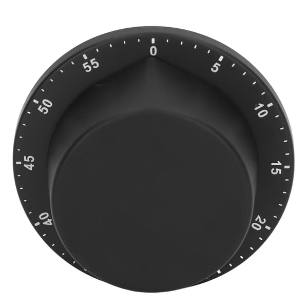 Magnetisk køkkentimer 304 rustfrit stål madlavningsur sort mekanisk stopur