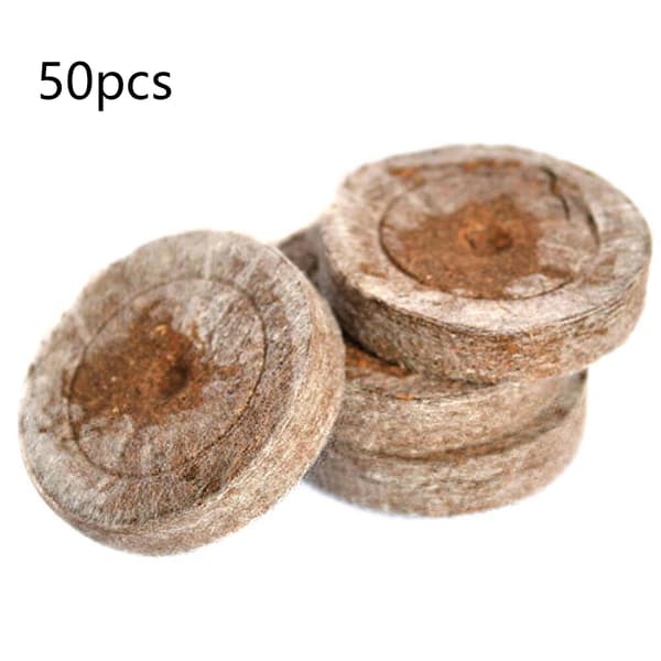 Torvpellets fröstartkit, 36-pack växtfiberjordblock för plantuppfödning