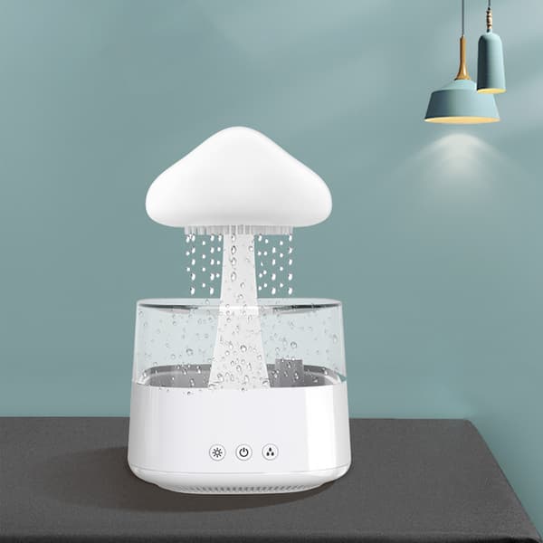 Regnsky Bærbar Luftfugter & Aroma Diffuser til Hjem, Hotel, Soveværelse - Ideel Gave