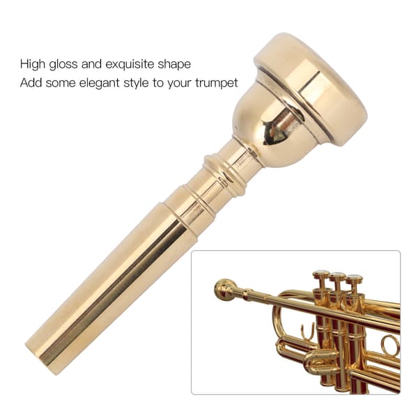 Guld 7C Trompet Mundstykke Holdbart Messing Professionelt Horn Tilbehør