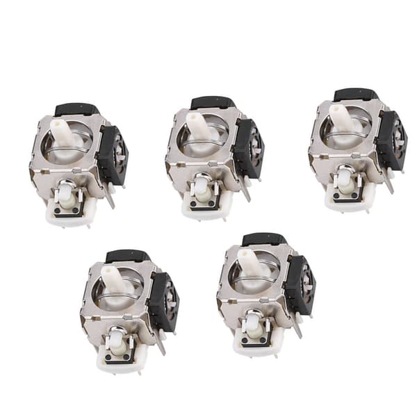 5 sæt ABS analog stick 3D joystick reparationsdele til Xbox 360 trådløs controller 2,6x2,4x2,1 cm