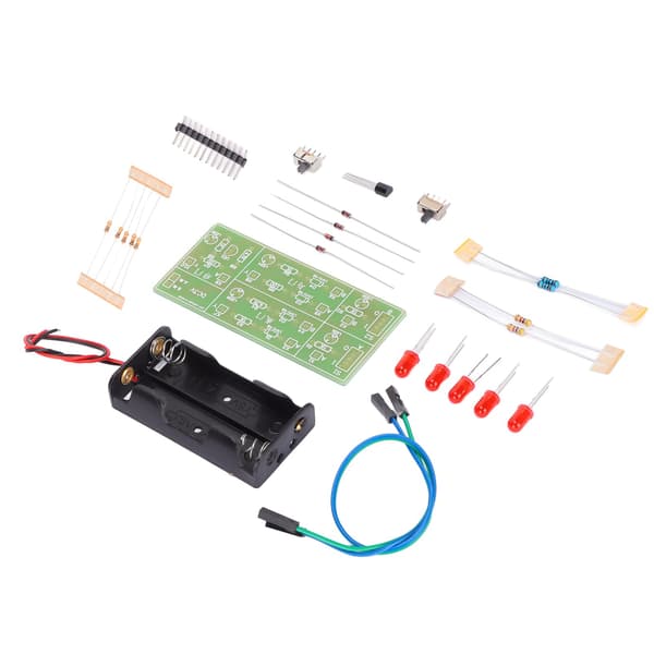 Analog kredsløbskomponentsæt slidstærkt ABS DIY elektronik træningssæt til eksperimenter