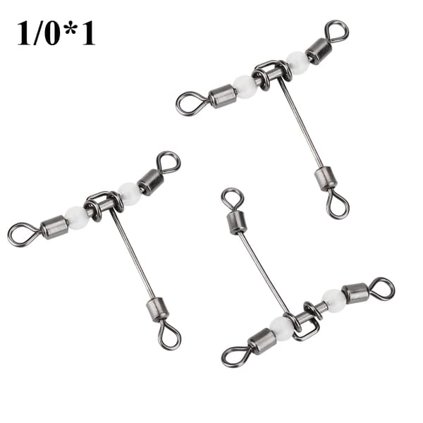 10-delars set kraftiga T-formade korslinjefiskesvirvlar (1/0*1)