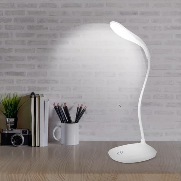 Fleksibel USB LED Bordlampe Dæmpbar Touch Kontrol Læselampe til Natbrug