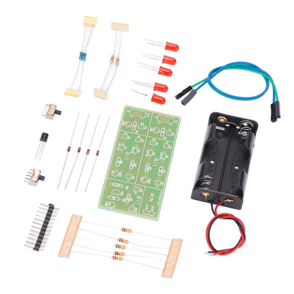Analog kredsløbskomponentsæt slidstærkt ABS DIY elektronik træningssæt til eksperimenter