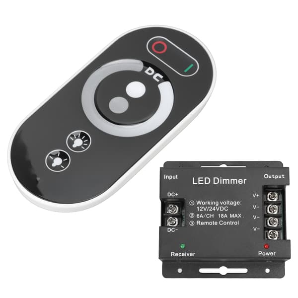 Trådløs RF Touch LED-lysdæmperkontakt til 12V 24V Strip Light