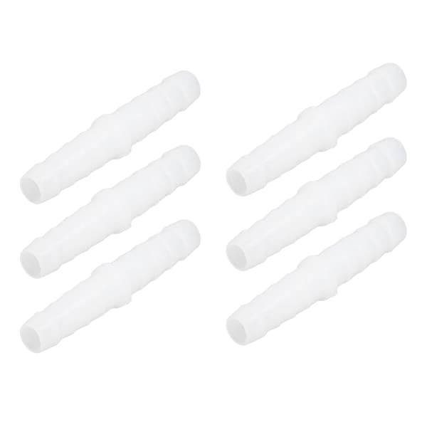 10 st plastslangkoppling rak skarvförbindare 6mm x 6mm