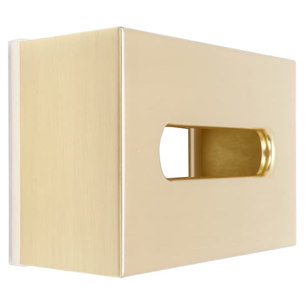 304 Rustfrit Stål Guld Rektangulær Servietholder, Innovativ Papirkasse Serviette Organizer