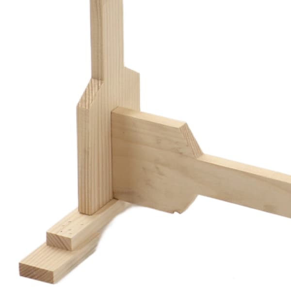 9CT Korsstygnsram Golvstativ Träbroderi Gobelängbågar 50cm