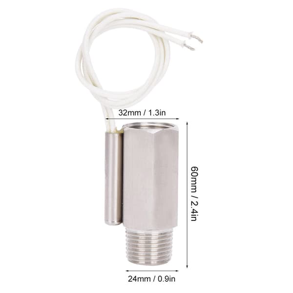 Flow Switch Sensor 304 SS G1/2\" Hun/Han Gevind Svejsemaskine Del