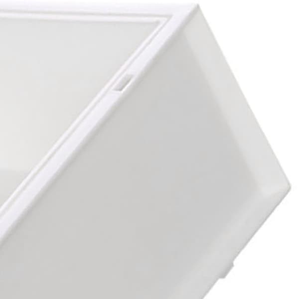 Hvid plastik skrivebords makeup-organizer med skuffe