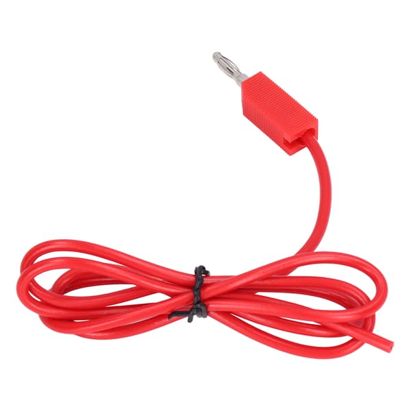 Röda banankontakt testkablar kit 4mm multimeterprober 30VAC-60VDC 19A J.70010