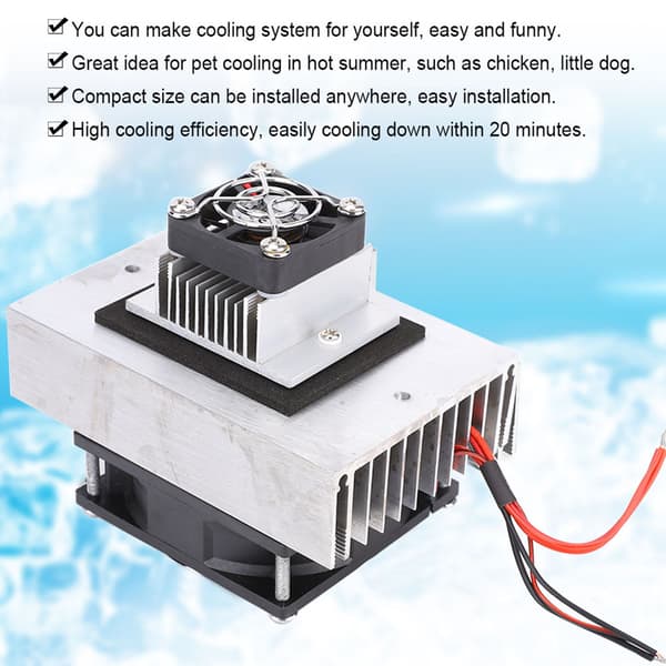 1 set DC12V termoelektrisk kylare kylsystem DIY-kit mini luftkonditionering