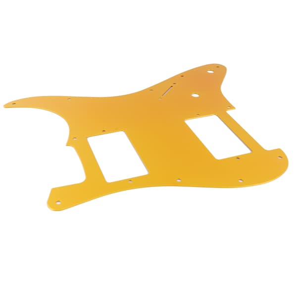 Orange Guld Aluminiumlegering 2 Humbucker Plektrumskydd för Elgitarr