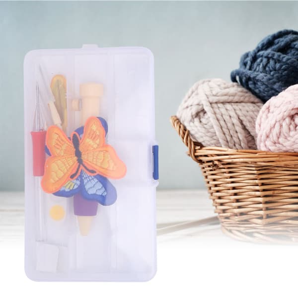 12 st DIY Broderipennset Stickverktyg Stansnål Sybehör