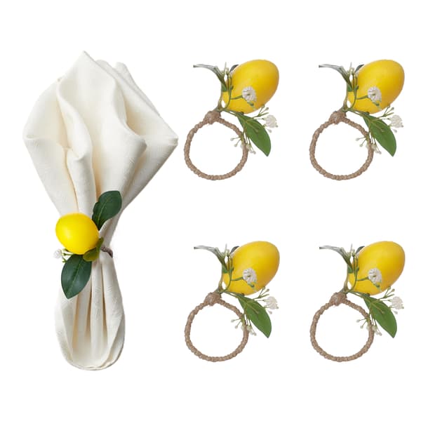 Citronimitation Servietringholder til Restaurant Borddekoration