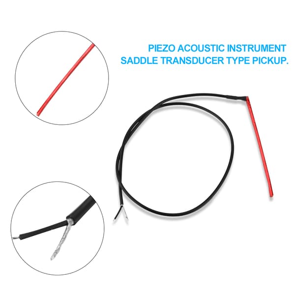 Akustisk Gitarr Pickup Under Sadel Passiv Piezo Transducer Instrument Tillbehör