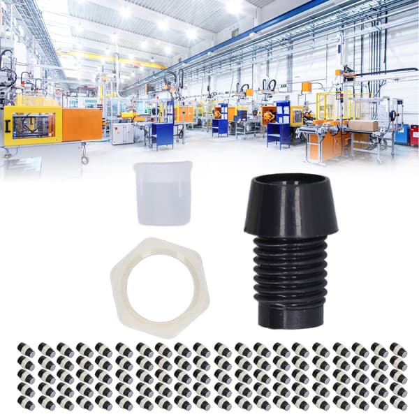 100 stk. 5 mm LED-holderclips, sort plastpanelmonteringssokkelmonteringssæt