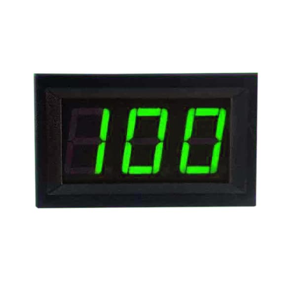 0,56 tommer digitalt voltmeter 3-leder LED spændingstester 0-100V grønt panelmåler