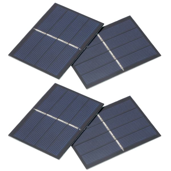 4-pak 0,65W 2V DIY solpanelmodulsystem til opladning af solcellebatteri 60x80mm