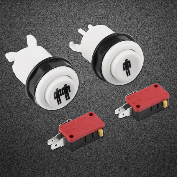 Lang Startknap DIY Kit 1p 2P Afspiller Trykknap til Arkadespil