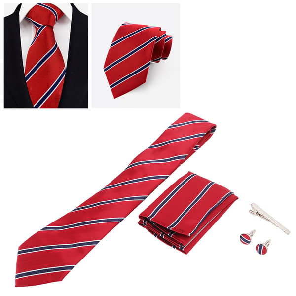 Herre slips klassisk stribet polyestergarn let at matche garanterer holdbarhed herreslips til forretning
