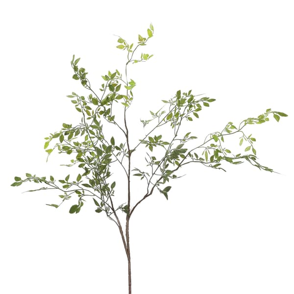 Konstgjord grön Nandina simulerad växtgren heminredning