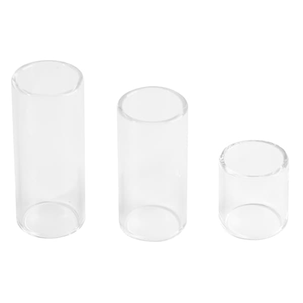 3-pack gitarrslide i glas Fingerslider Instrumenttillbehör för framträdande