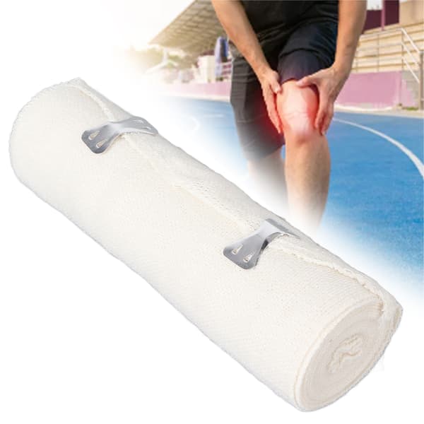 Sport elastisk bandageomslag Andningsbart återanvändbart spännefixering Kompressionsbandage 15 cm bredd