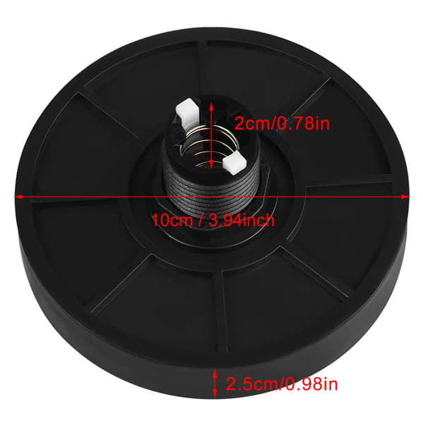 100 mm massiv arkadknapp med LED-konvexitet konsolbyte (röd)