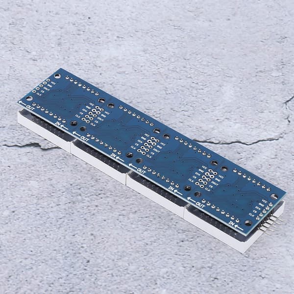 LED Dot Matrix Display Controller Modul, 4-i-1 MCU-kort til gør-det-selv-projekter