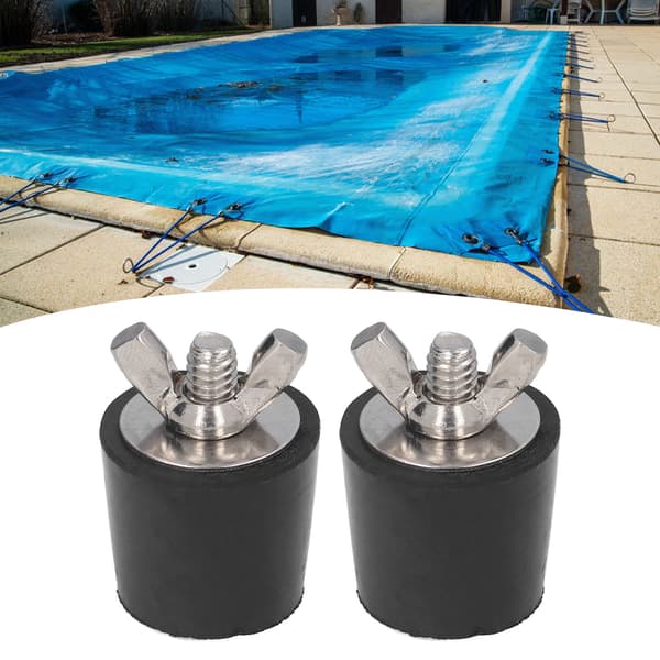 2-pack poolvinterplugg avsmalnande gummiproppar pooltillbehör 25 mm