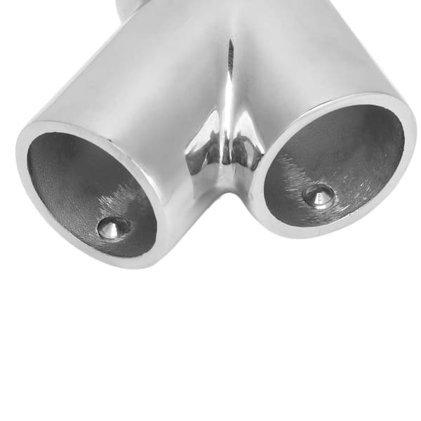 Rustfrit Stål 60° 3-Vejs Bådgelænderbeslag, 22mm (7/8\") Rørforbinder, Marine Dæk Tilbehør